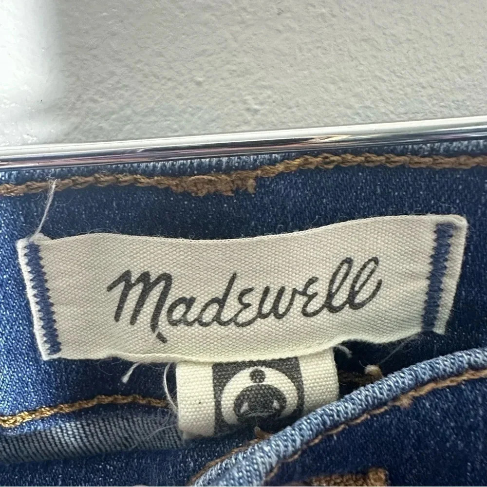 Madewell 10” High Rise Raw Hem Skinny Jeans Size 31 - Picture 6 of 10